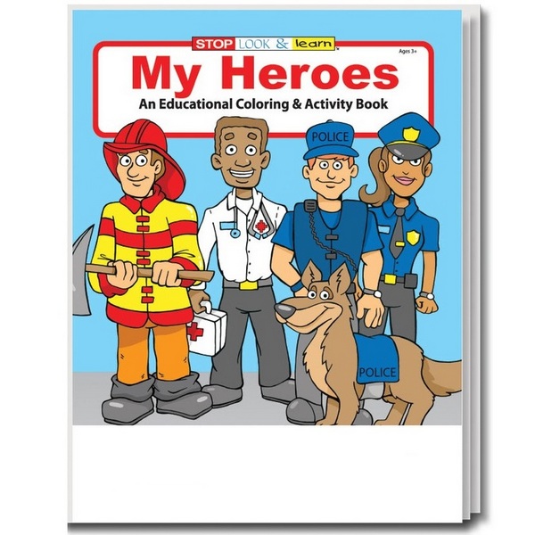 CS0489B My Heroes Activity And Coloring Book Bl...